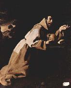 Francisco de Zurbaran St Francis in Meditation oil painting reproduction